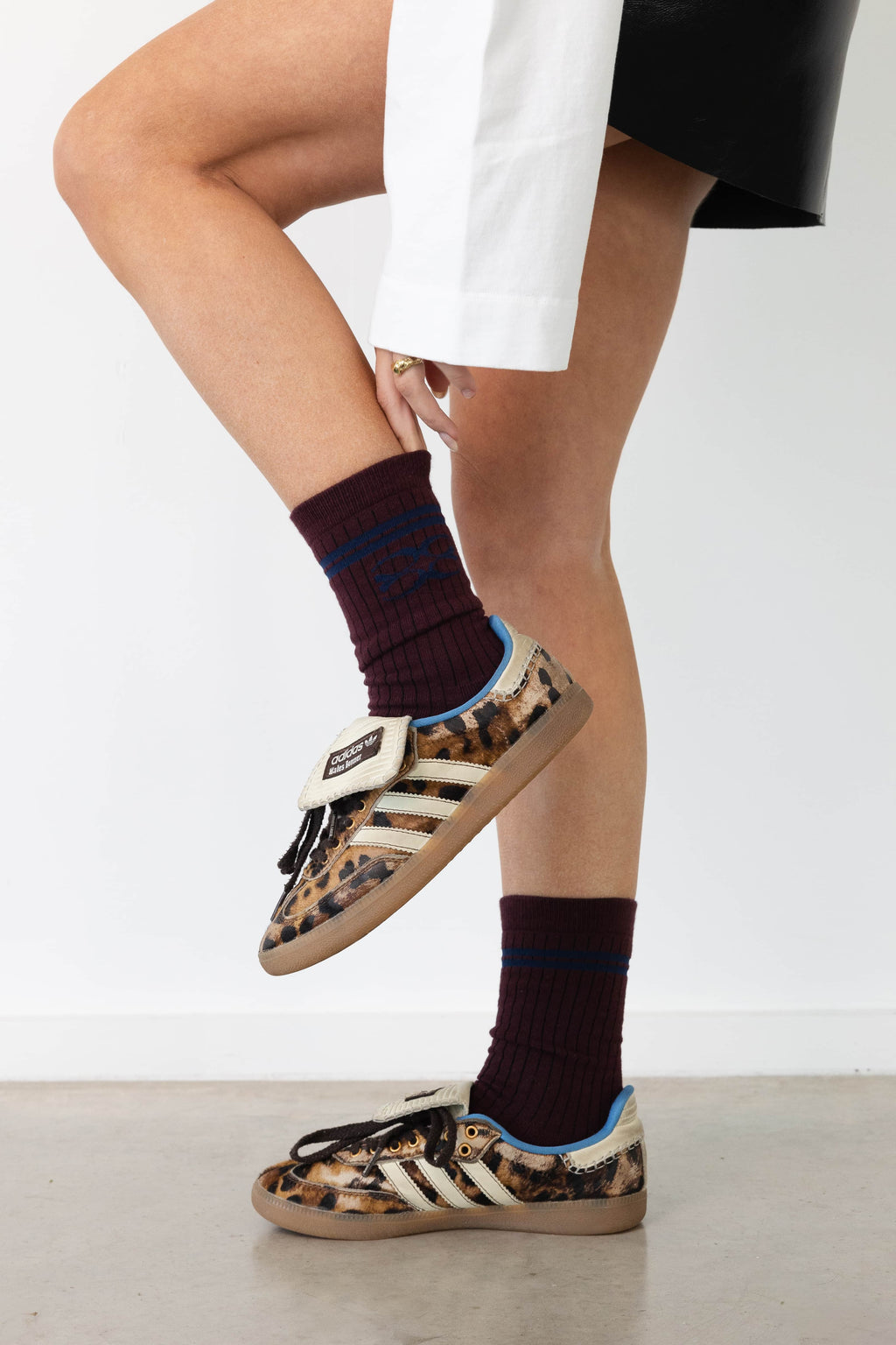 Coucou One size Coucou socks - Bordeaux with navy logo