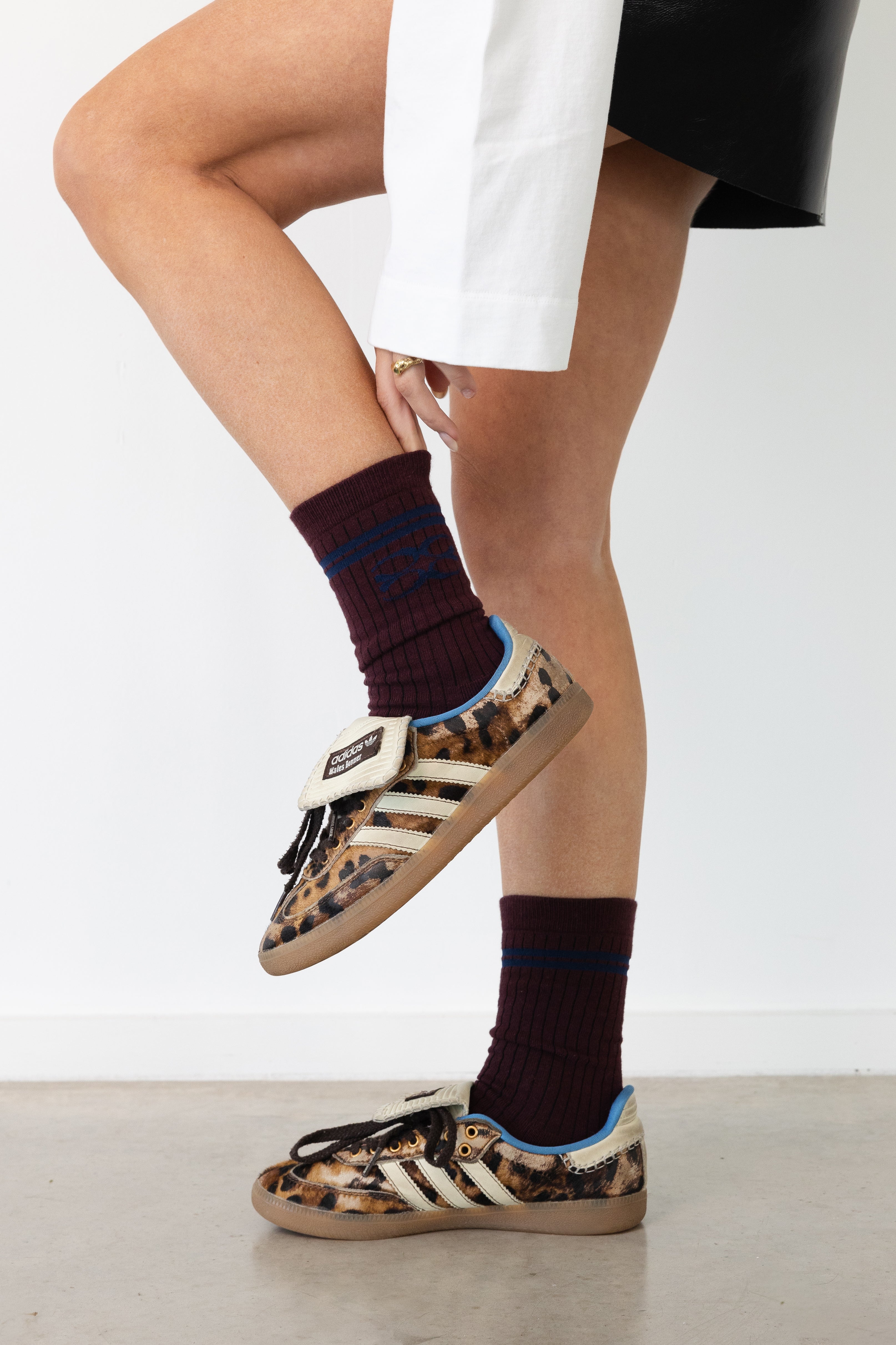 Coucou socks - Bordeaux with navy logo