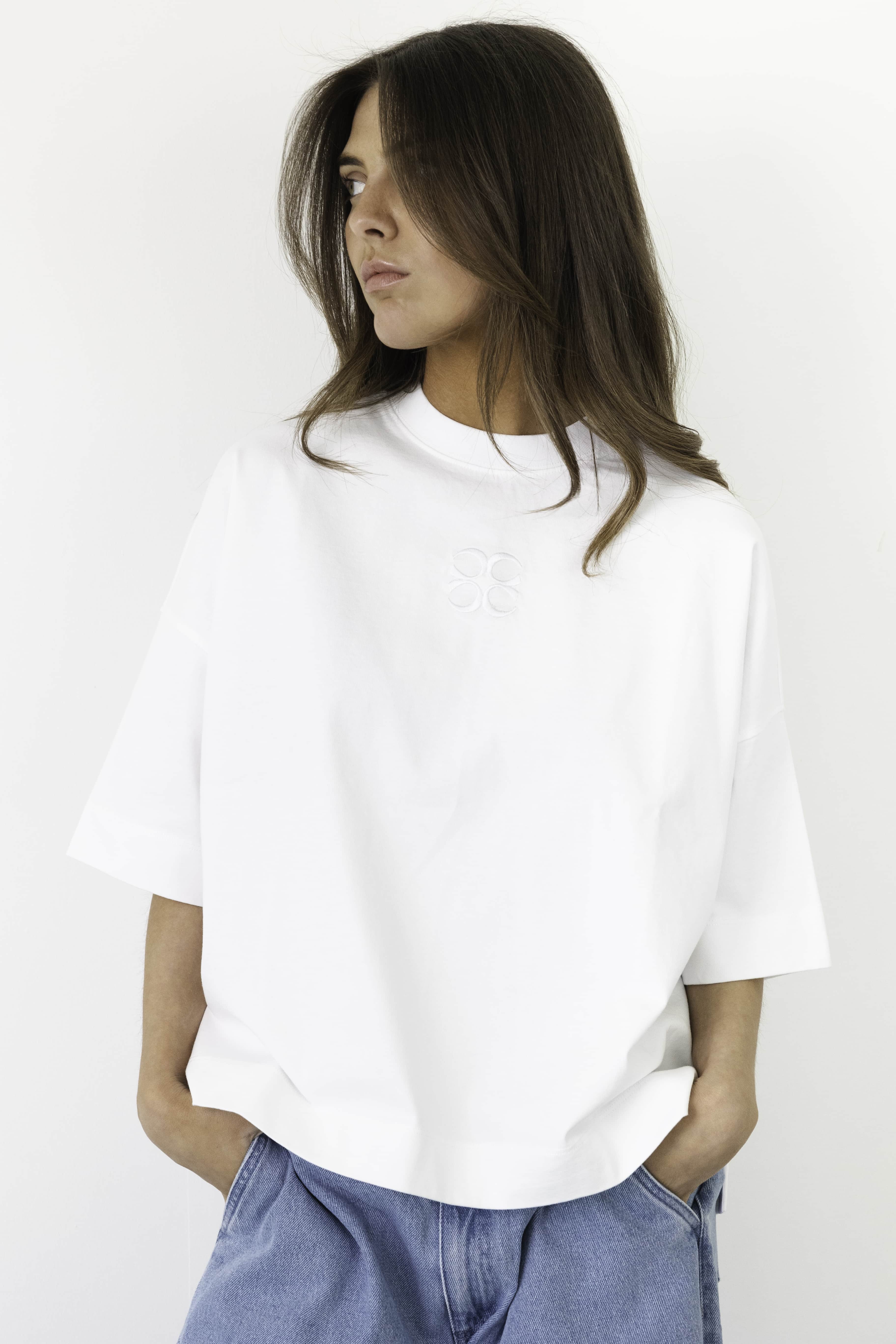 Coucou Mimosa tee short sleeves - White