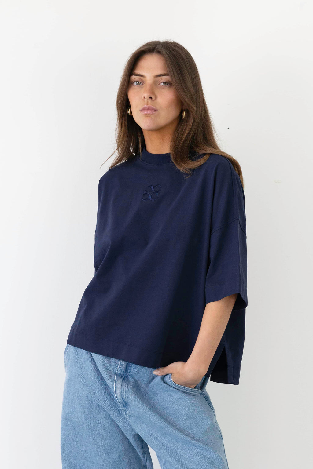 Coucou Mimosa tee short sleeves - Navy
