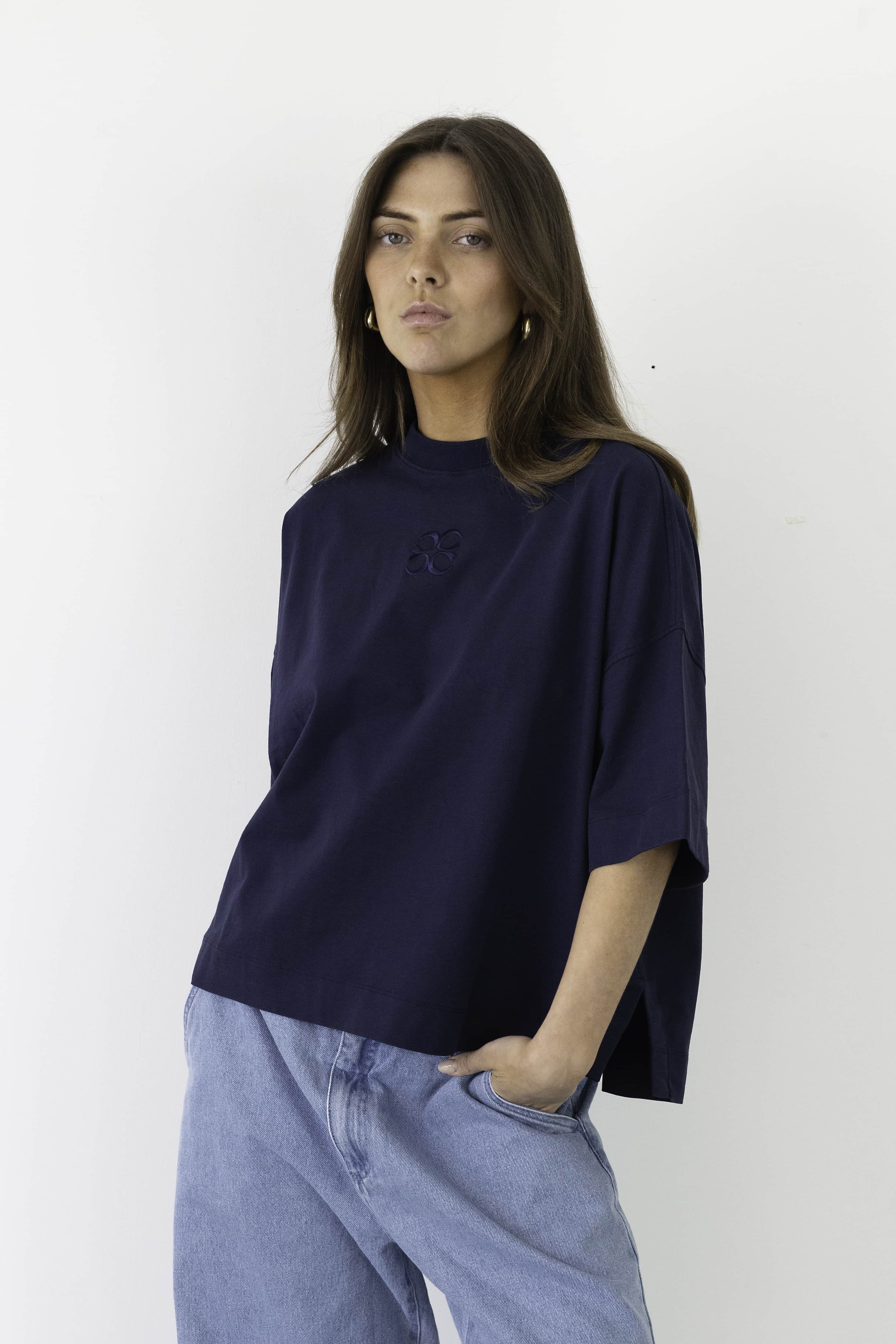 Coucou Mimosa tee short sleeves - Navy