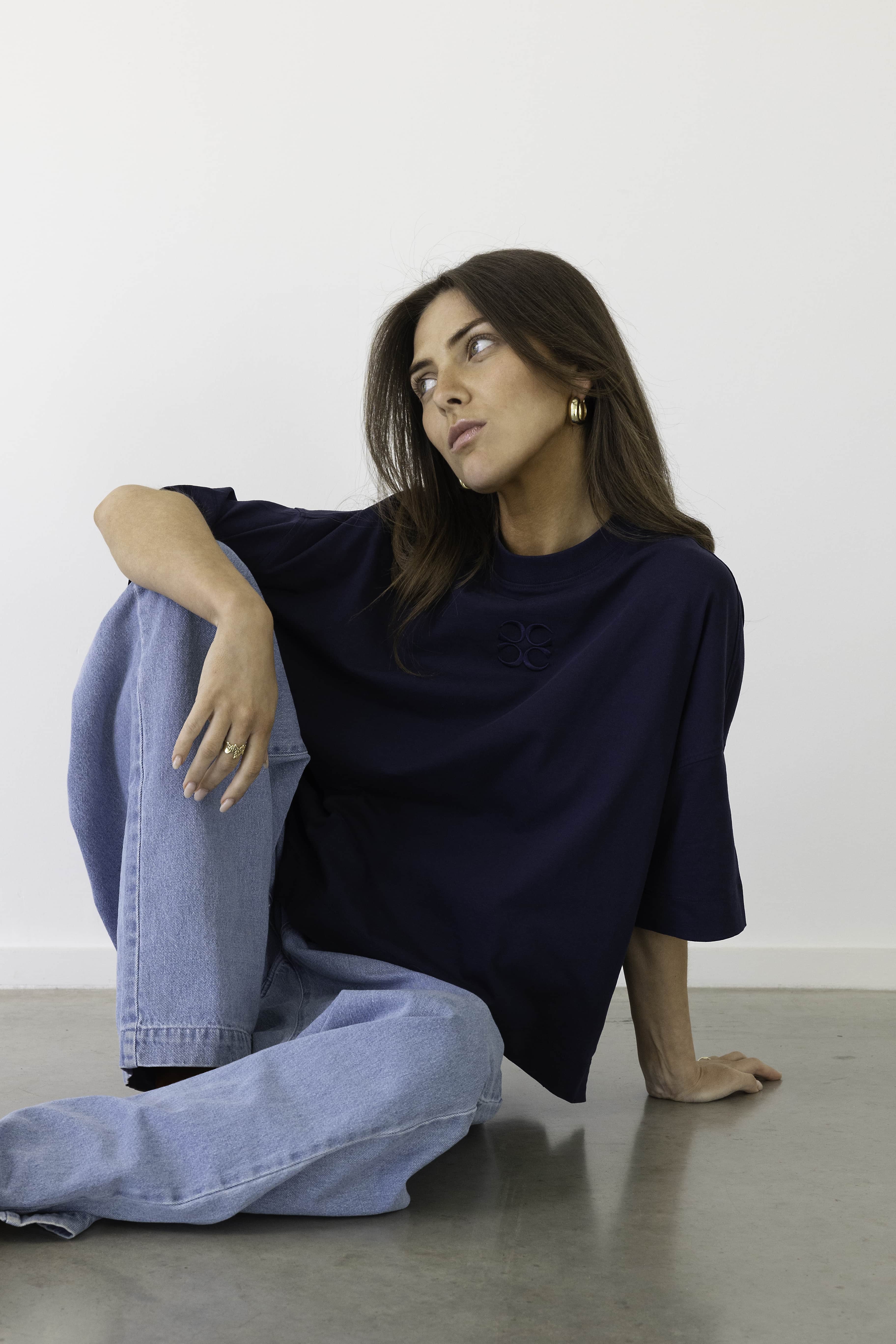 Coucou Mimosa tee short sleeves - Navy