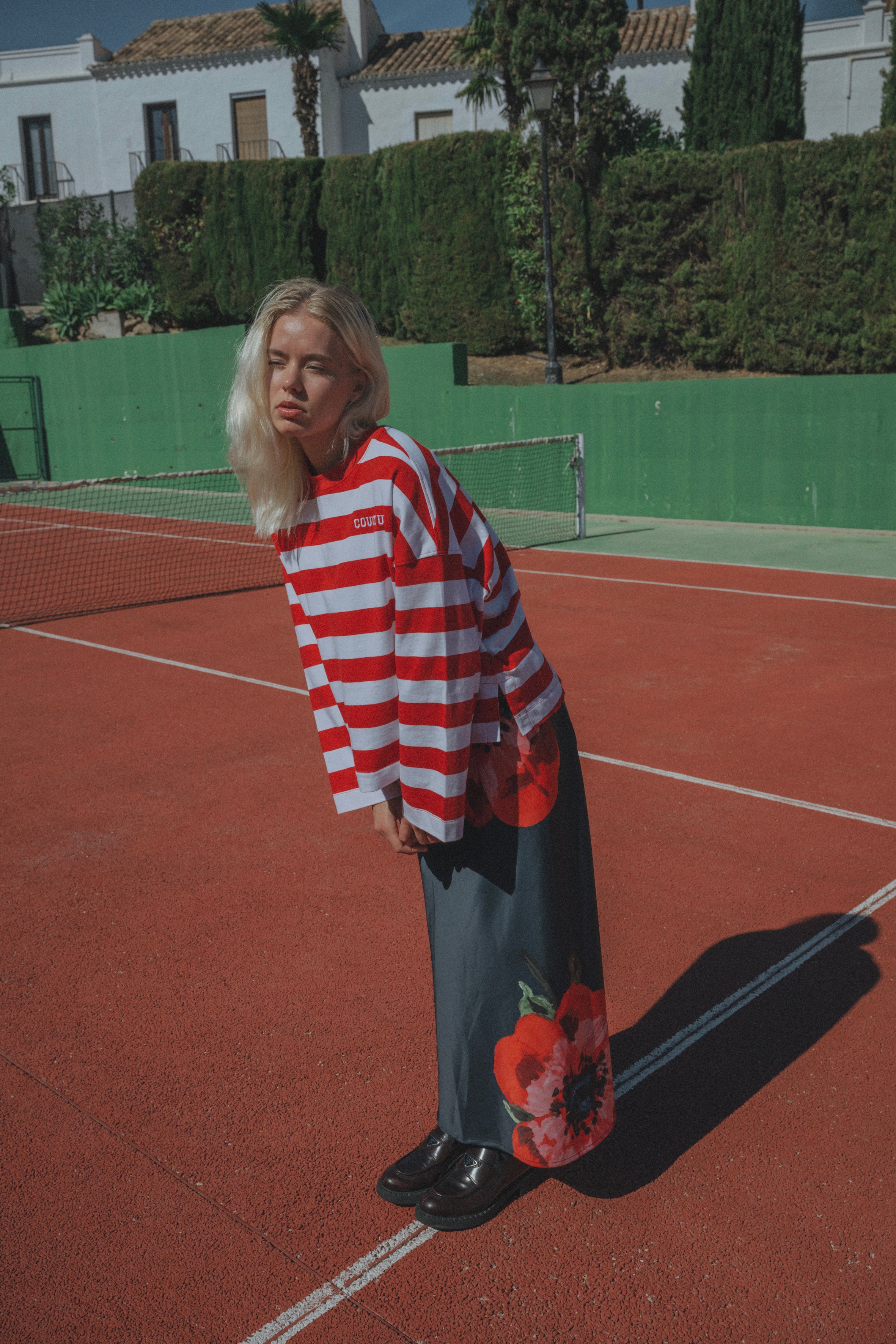 Pancake tee - Red stripes