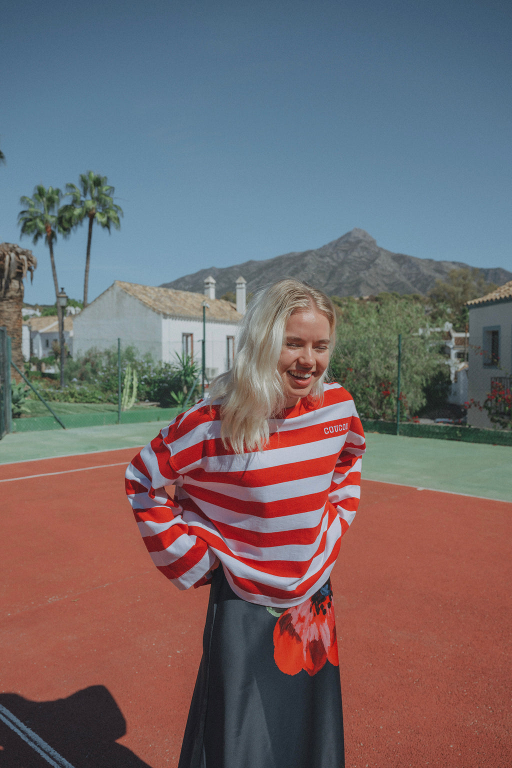 Pancake tee - Red stripes