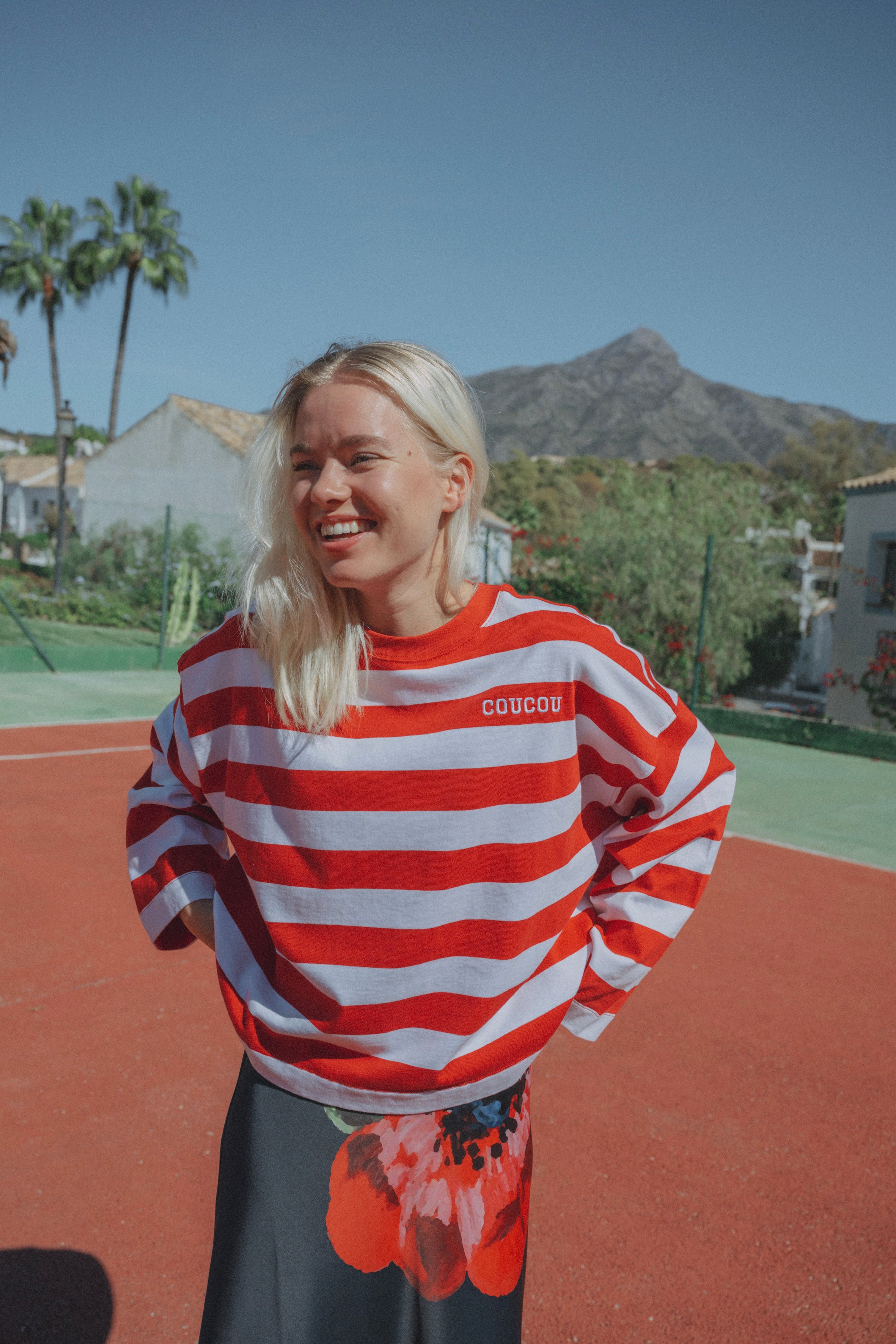 Pancake tee - Red stripes