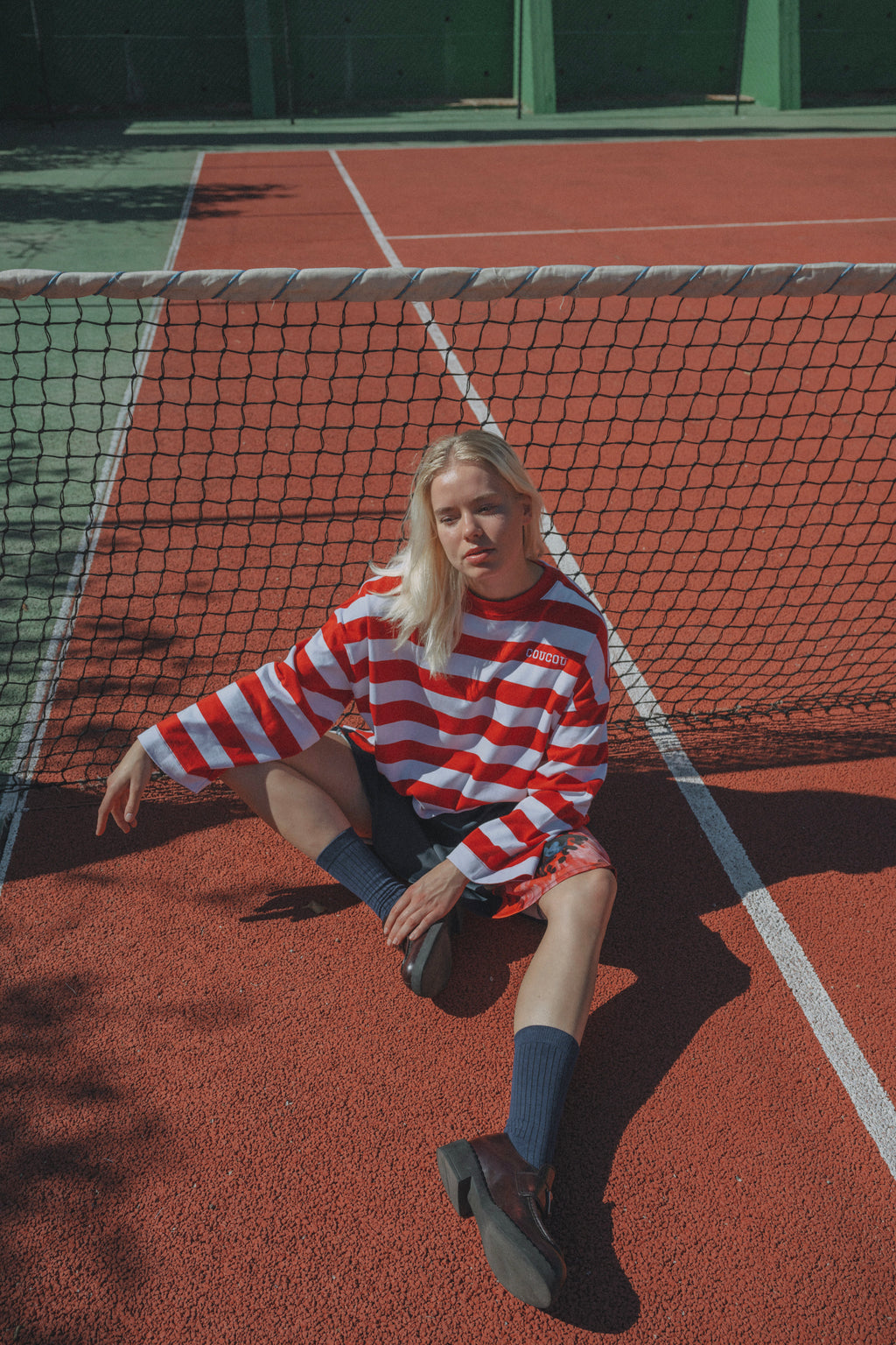 Pancake tee - Red stripes