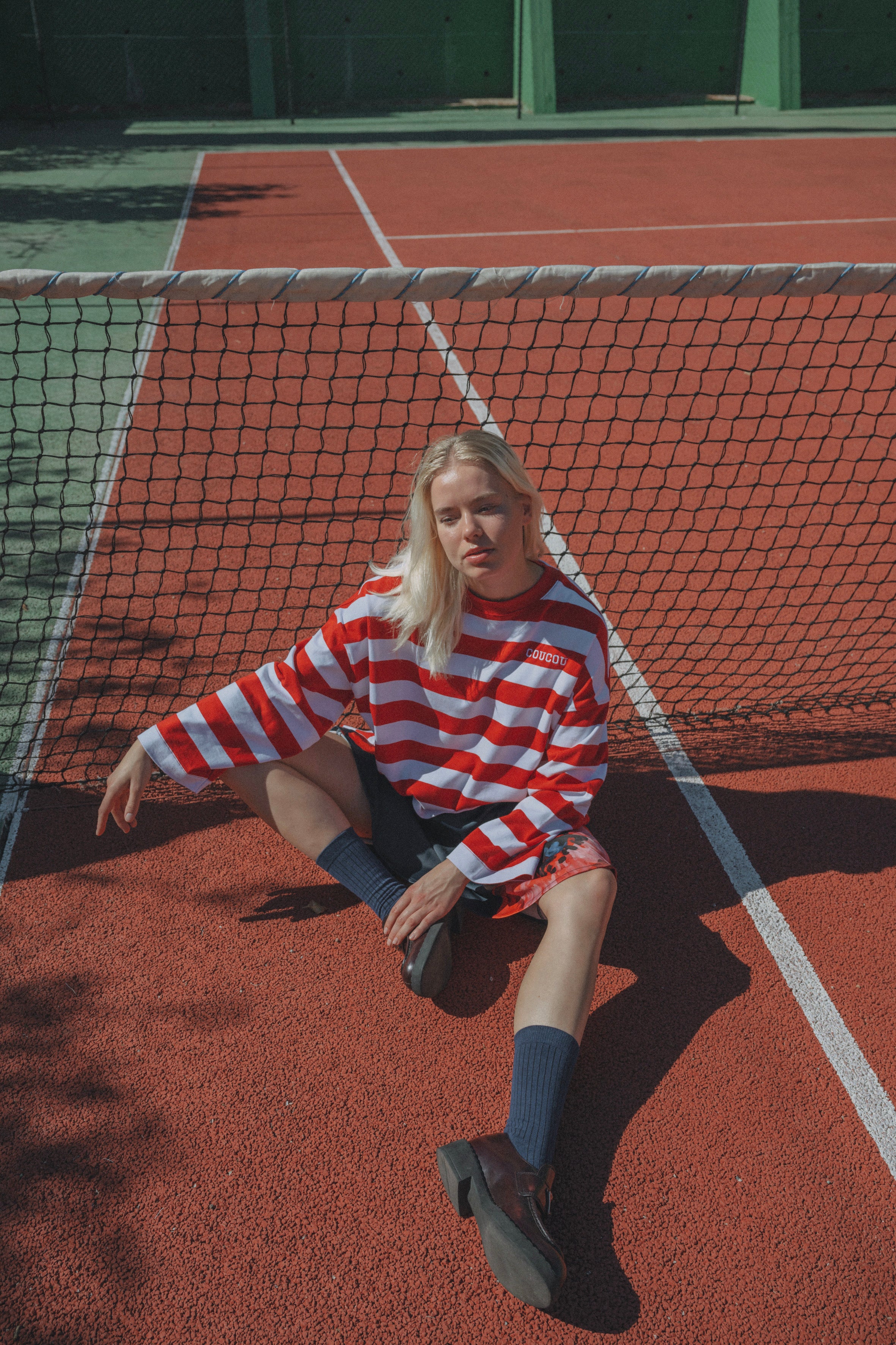 Pancake tee - Red stripes