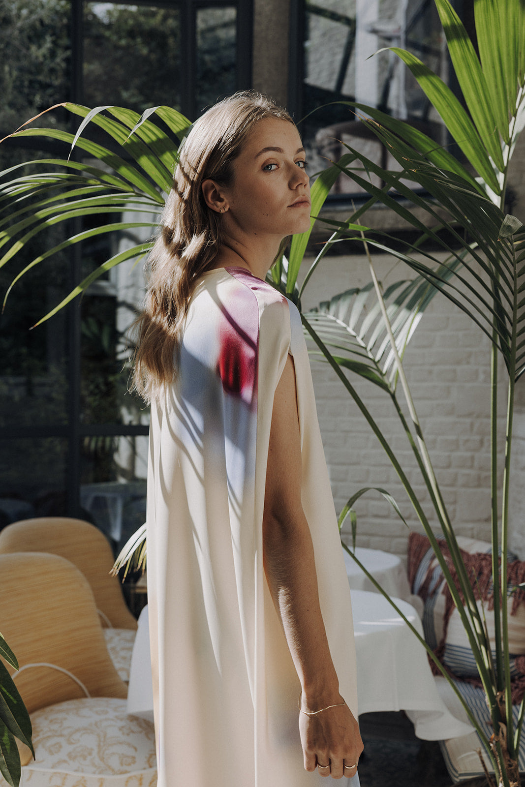 Cosmopolitan dress - Yellow digital print