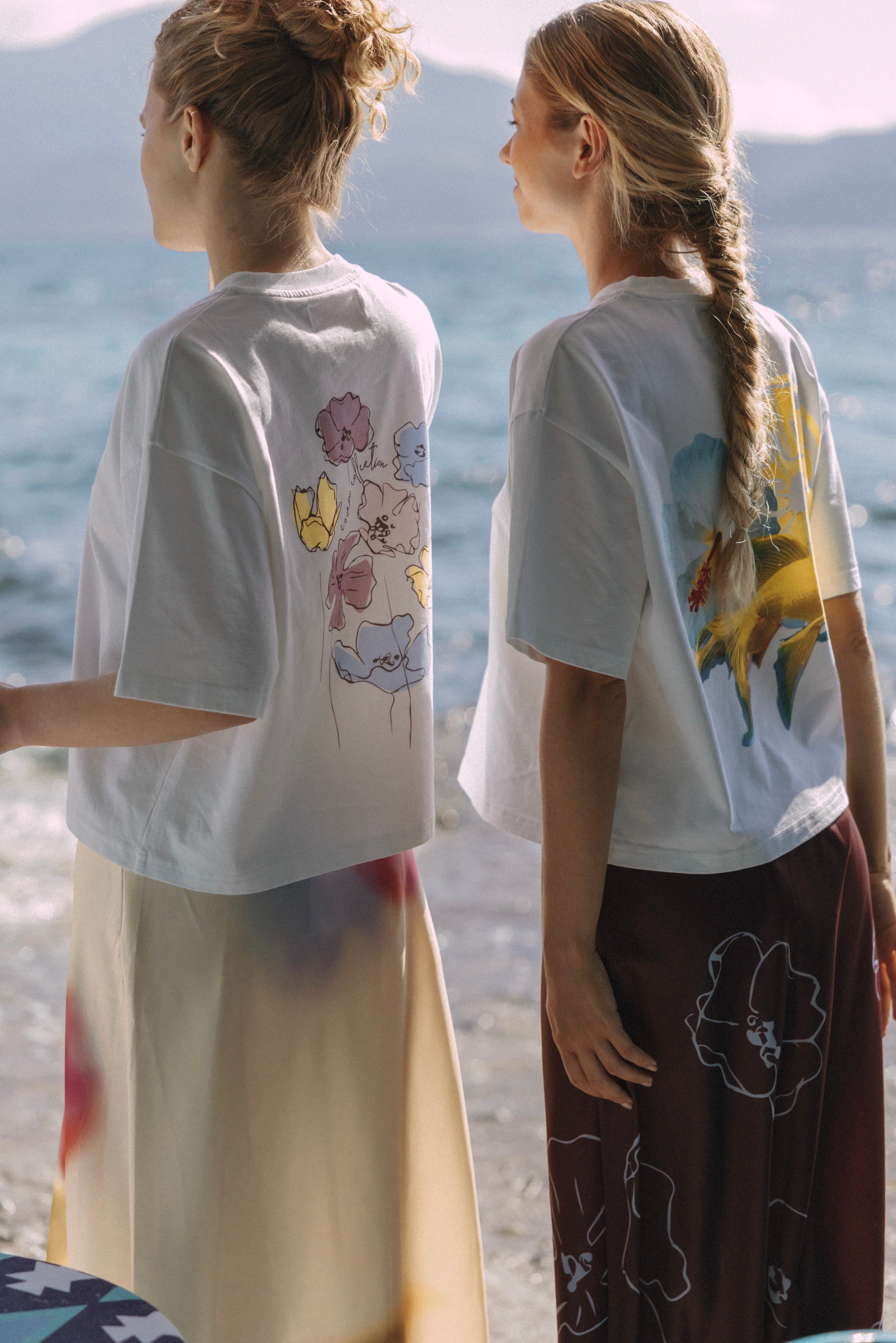 Flore tee - Pastel flowers print