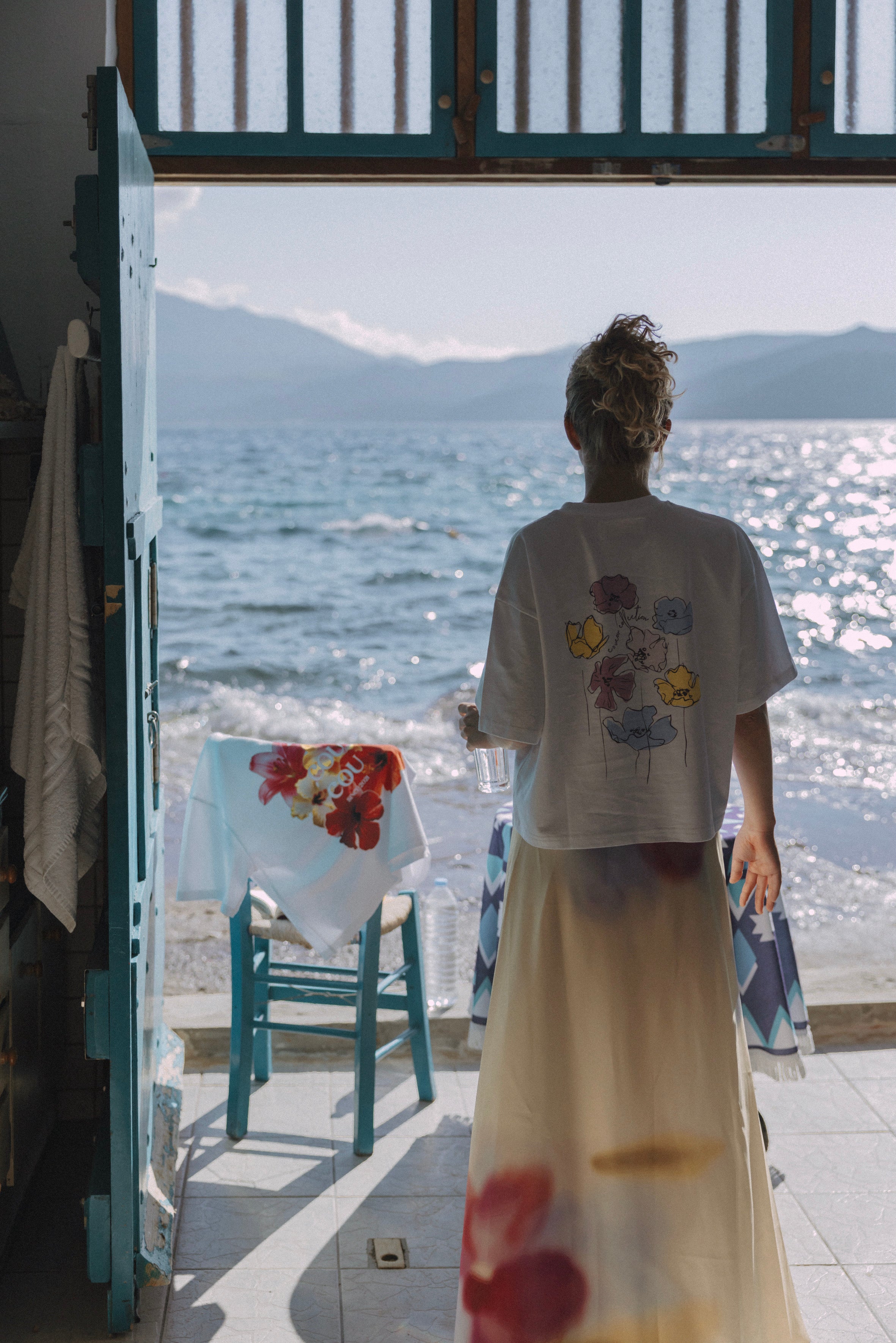 Flore tee - Pastel flowers print