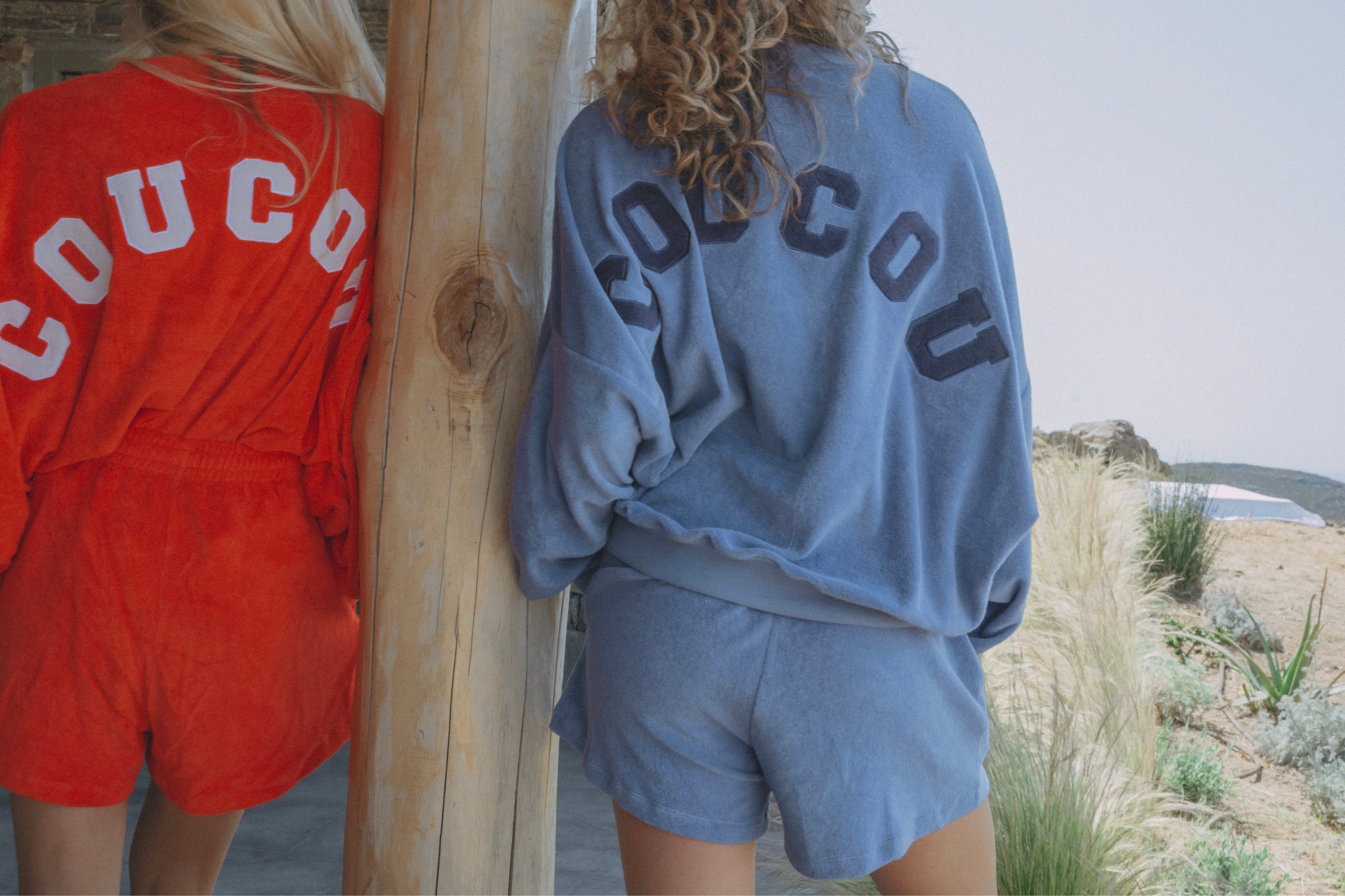 Joseph sweater terry fabric - Purple with navy letters