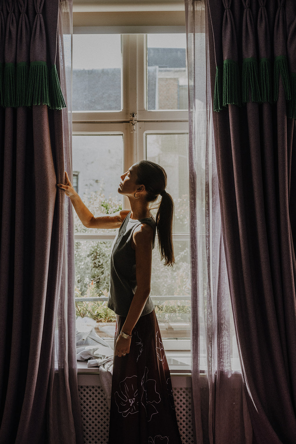 Bali tank top - Dark grey with logo