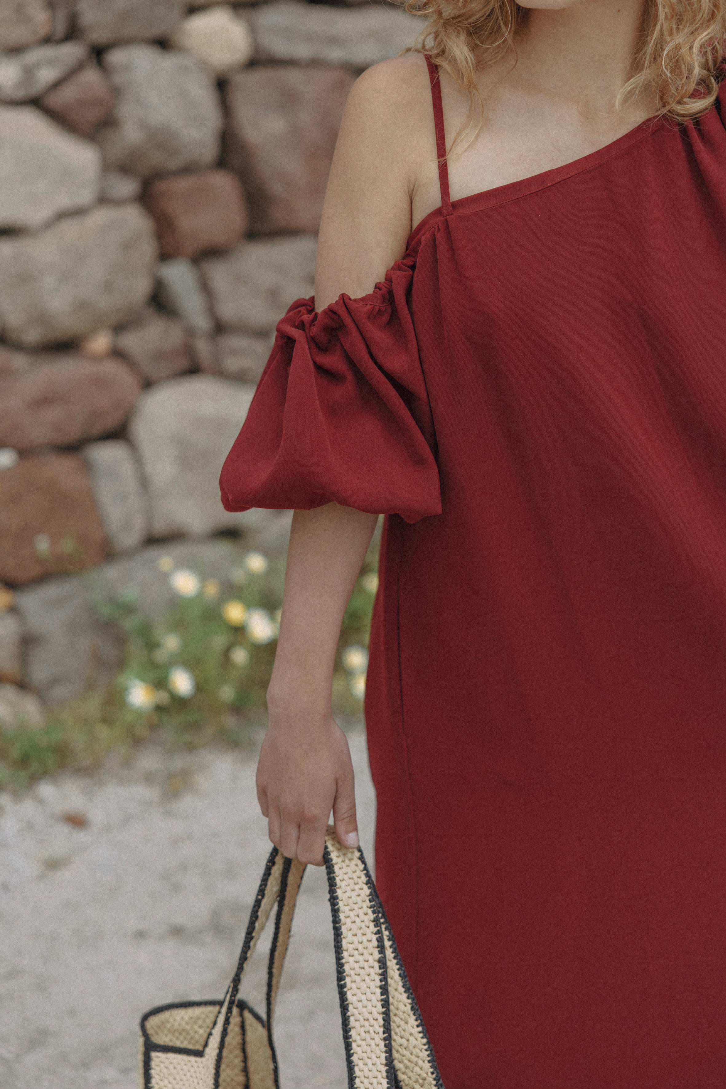 Champagne dress - Bordeaux