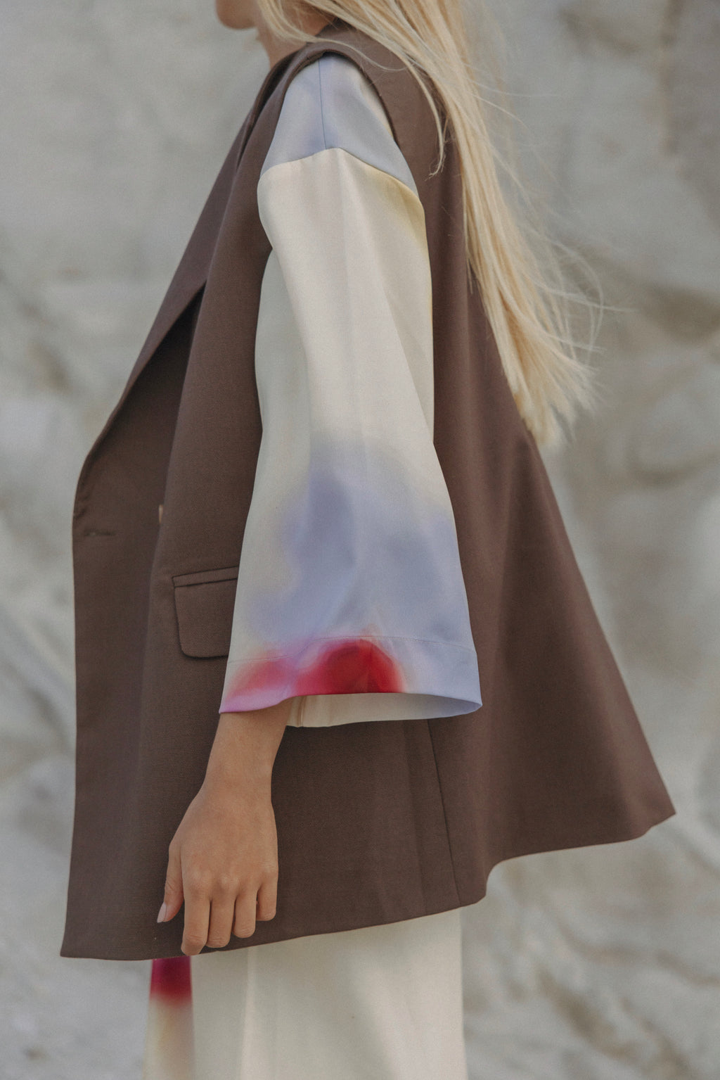 Aperol sleeveless vest - Brown