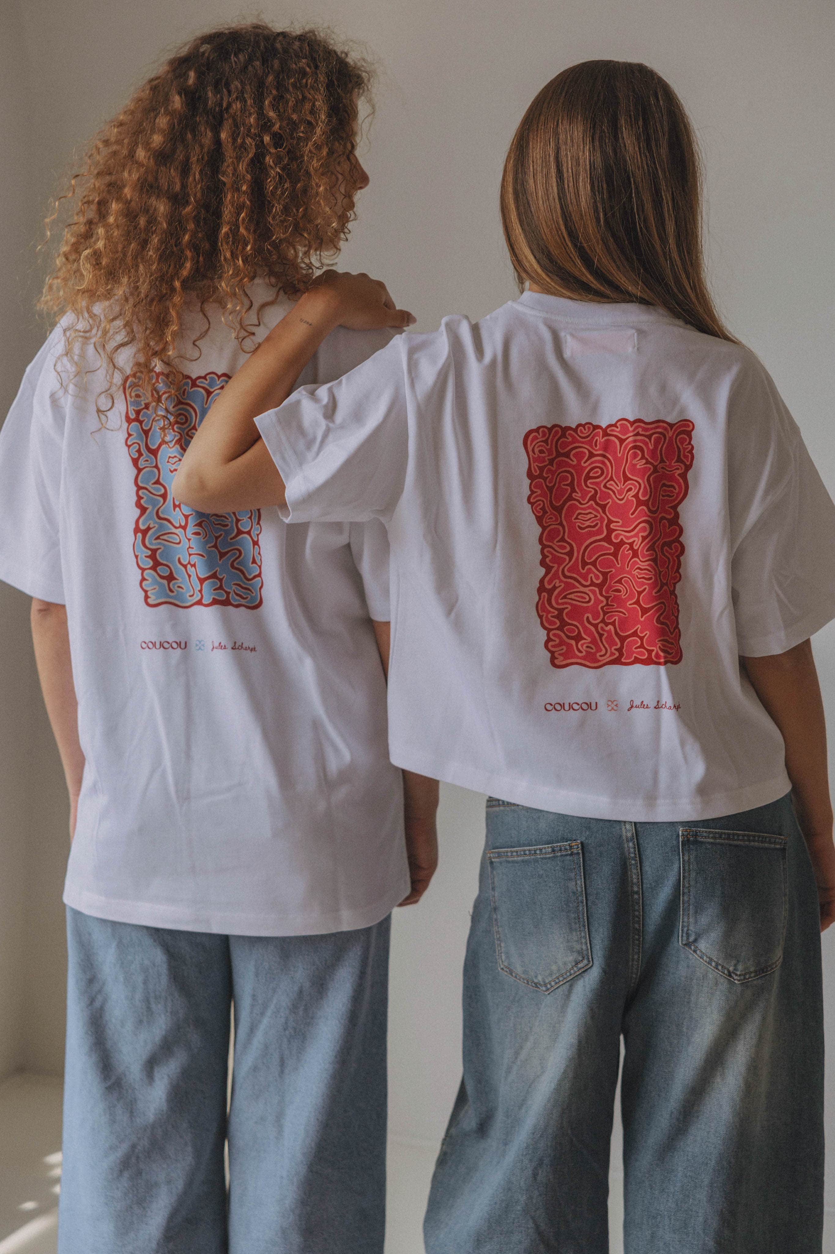Coucou Jules X Coucou unisex tee - White