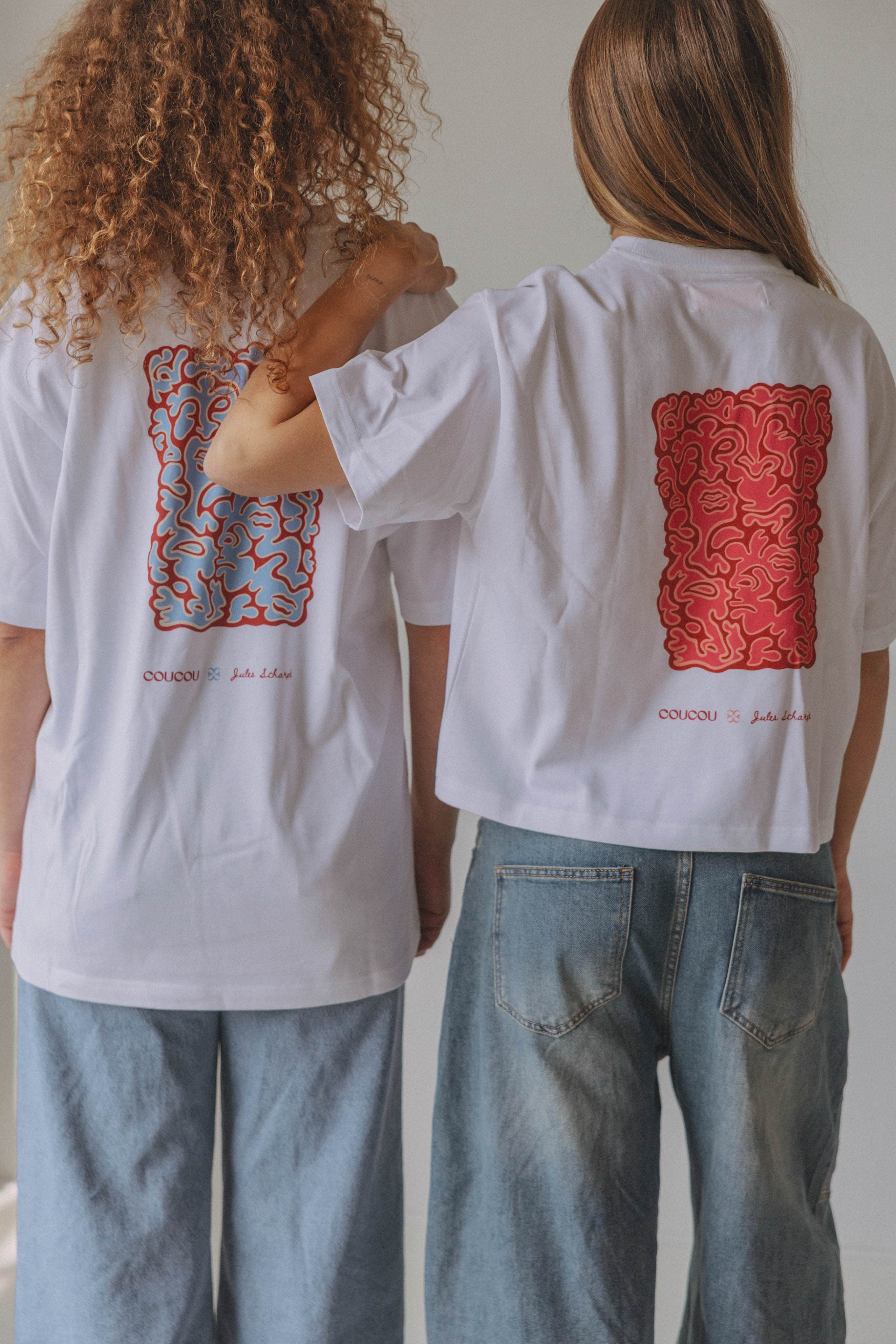 Coucou Jules X Coucou unisex tee - White