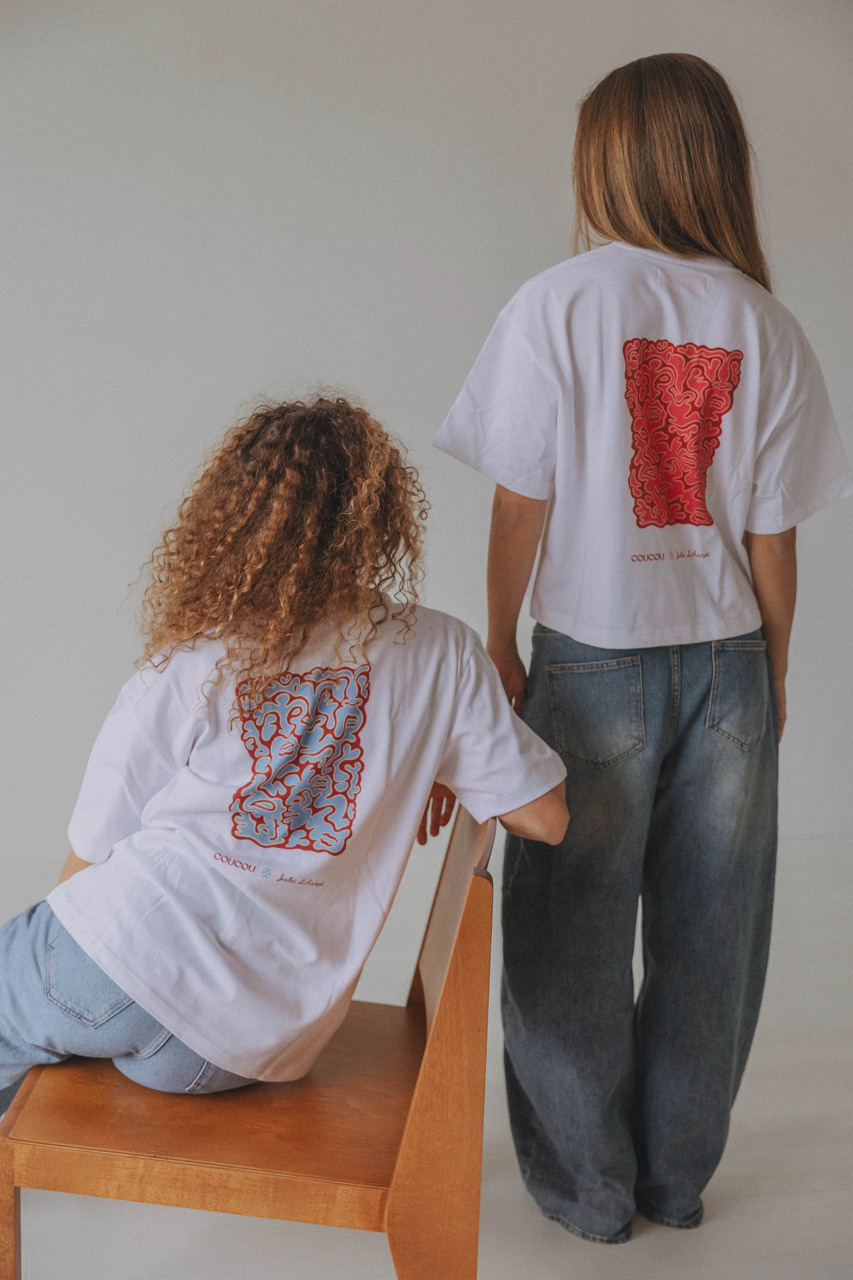 Coucou Jules X Coucou unisex tee - White