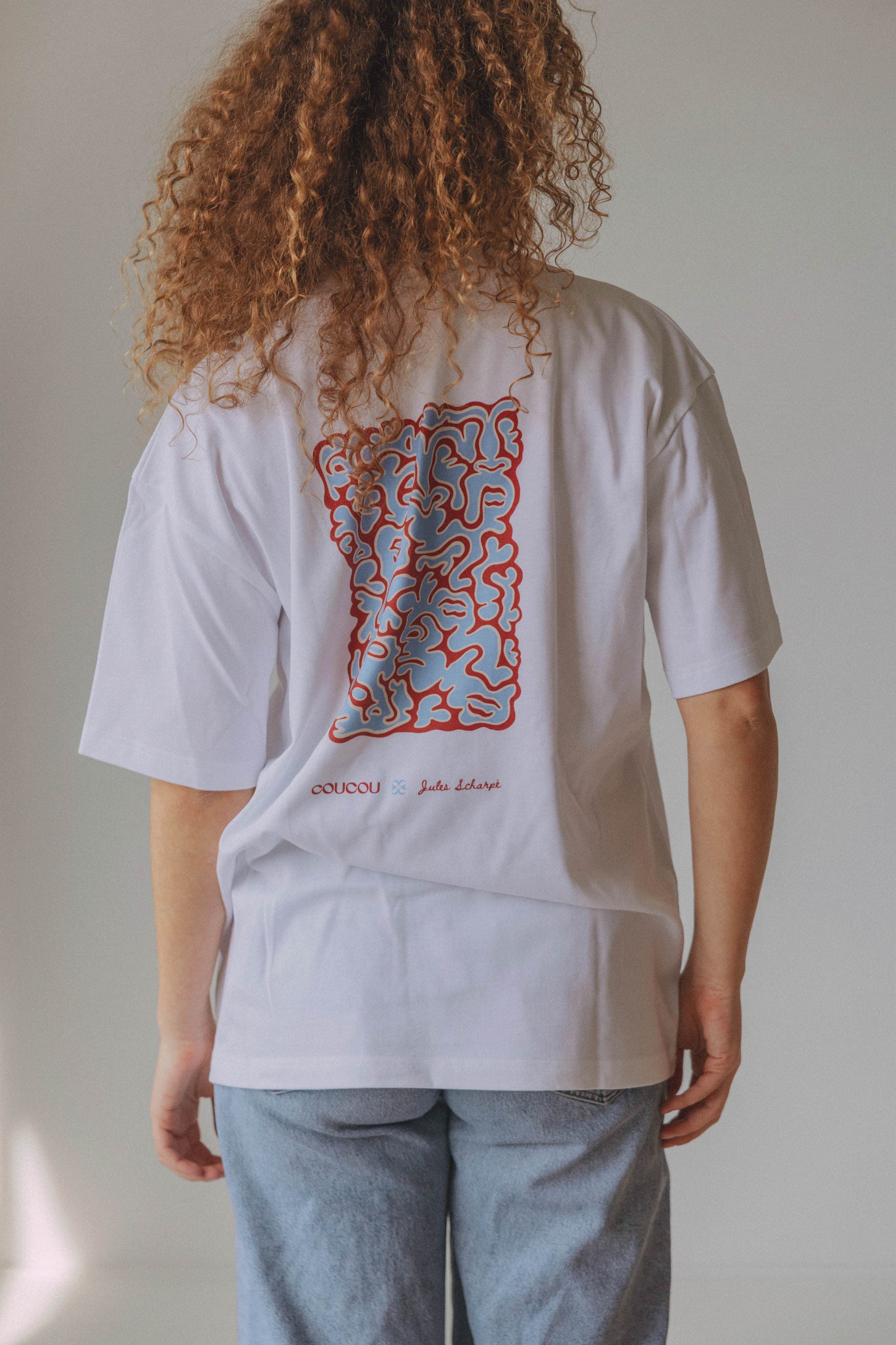 Coucou Jules X Coucou unisex tee - White